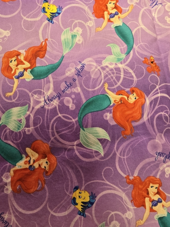 Springs Creative Products Group LLC Other - Disney Ariel Always Make a Splash Purple Ombre Cotton Fabric 2 Yards 20"